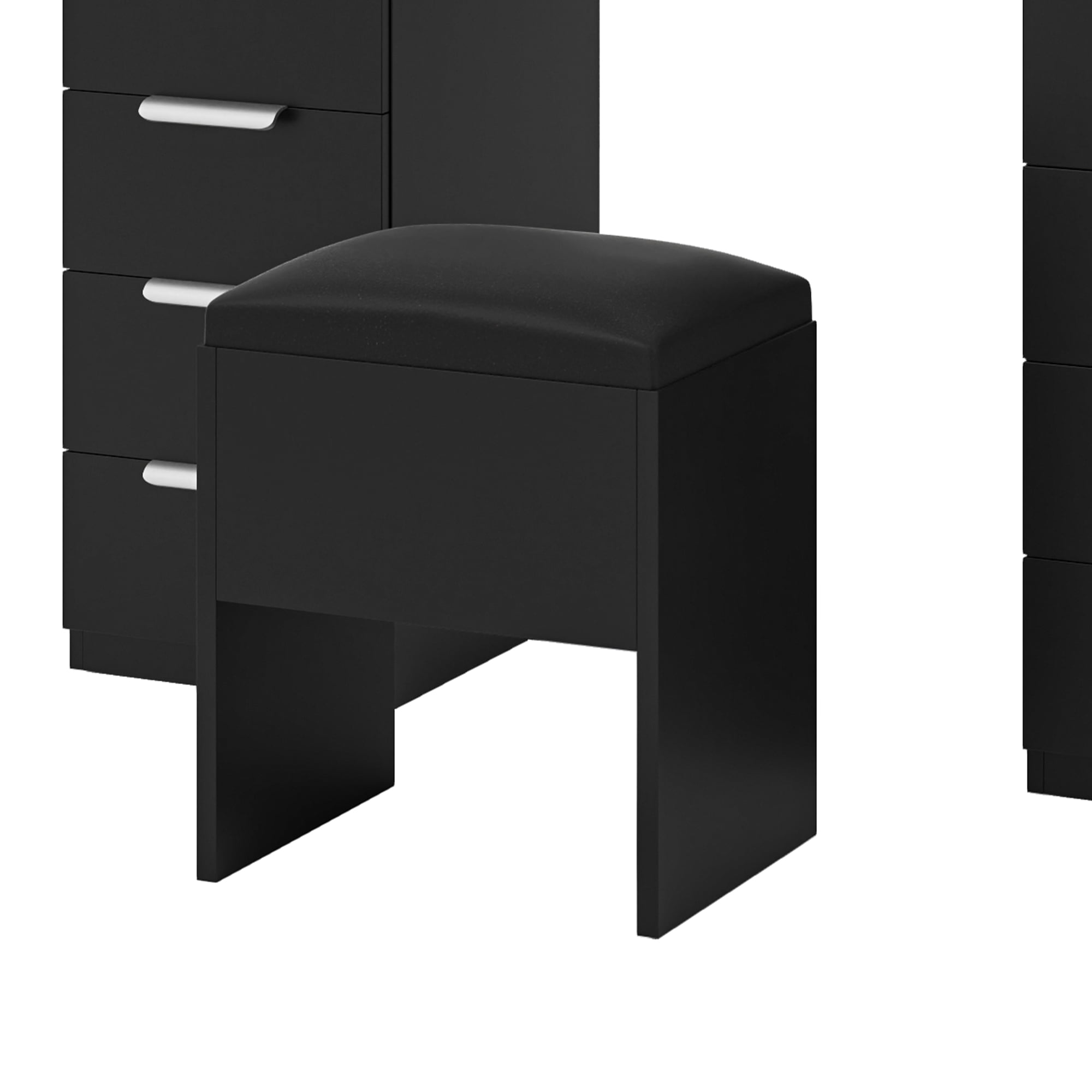 Uforic Adult 11 Drawer Vanity Set with Adjustable Lighted Mirror and Charging Station