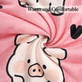 thumbnail image 4 of Pig Blanket 50X60 inch,Flannel Cute Pink Pig Blanket Throw,Pig Blankets is The Best Gift for Animal Lovers,Girls,Boys,Women,Adults,Family,Friends,Suitable for Sofa,Hair,Travel,Camping, 4 of 7