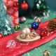 thumbnail image 5 of Juego de 24 adornos navideños de bolas de 8 cm, de plástico pintado, para colgar en el árbol de Navidad, accesorios de decoración navideña, 5 of 5