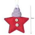 thumbnail image 2 of Homespun Star Christmas Ornaments for Tree and Wreath Decoration, 2 of 3