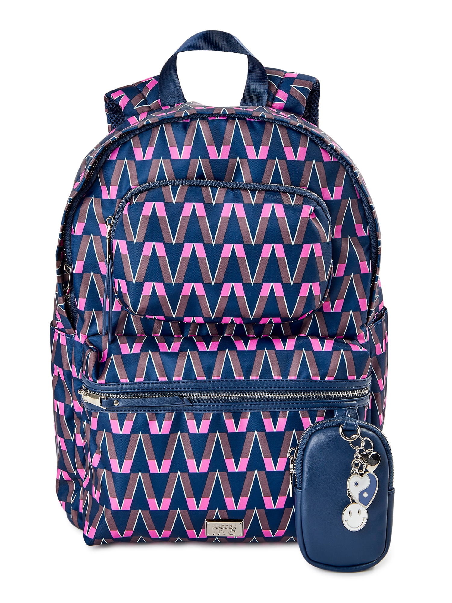 Madden NYC Girls Modular Zipper Backpack Mod Chevron - Walmart.com