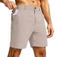 thumbnail image 6 of Casual Shorts for Men Stretch Flat Front Hybrid Golf Shorts 8 Inch Inseam Qick Dry Dress Work Shorts with Pockets,L, 6 of 6