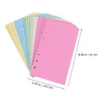 thumbnail image 6 of 2 Books Notebooks Notepad Replacement Refills A5 Inserts A5 Binder 6 Ring Inner Chip of Notebook Straight Grain Paper Travel, 6 of 6