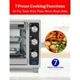 thumbnail image 2 of Betty Crocker Air Fryer Convection Toaster Oven, Multifunction 6-Slice Toaster and Air Fryer Oven, 0.8 Cu. Ft. 6 Slice Capacity AirFryer Toaster Oven Combo, 7 Function Convection Oven, Silver, 2 of 7