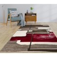 thumbnail image 2 of MDA Rug Imports Rhodes Collection Abstract Area Rug 7'11'' x 10'6'' - Red/Beige, 2 of 5