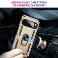 thumbnail image 3 of for Google Pixel 10 Pro XL 6.8-inch Phone Case, Impact Resistant Metal Ring Magnetic Support Kickstand Drop Protector Cover for Google Pixel 10 Pro XL 6.8-inch,Gold, 3 of 15