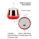 thumbnail image 4 of Altavoces Bluetooth Portátiles Altavoz de Ducha Bluetooth con Luz de Color, Altavoz Manos Libres con Micrófono Incorporado, Succión Específica de la Ducha, Bluetooth 5.1 Ipx4 Bluetooth Altavoz de Duch, 4 of 6