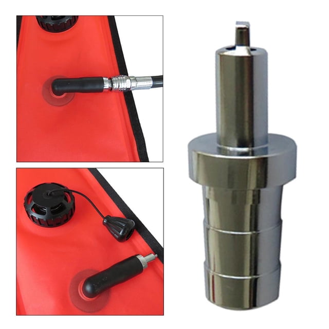 Buceo Submarinismo SMB de Superficie Boya Seguridad Tubo de Salchicha Boquilla de Inflado Herramienta de Inflado SMB DYNWAVEMX Boquilla de aire SMB para buceo