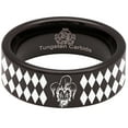thumbnail image 5 of Jester Clown Tungsten Carbide Ring, 5 of 9