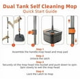 TikStar Spin Mop and Bucket Set with SelfSeparating Dirty Water