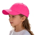 thumbnail image 4 of Afdoent Baseball Cap For Boys Girls Kids Solid Color Baseball Caps Sun Hat For Outdoor Casual Everyday Wear Comfort, 4 of 4