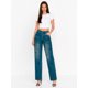 thumbnail image 1 of Pantalón Mezclilla Shendy Vendy Azul Egeo Straight-Leg Recto Ancho Tiro Alto Demin Mujer, 1 of 5