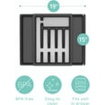thumbnail image 3 of July Home Kitchen Drawer Organizer - Plastic Expandable Silverware Organizer & Utensil Holder and Cutlery Tray with Grooved Drawer Dividers for Flatware, 3 of 10