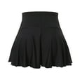 thumbnail image 6 of ERkkoi Running Shorts For Women Summer Shorts High Waisted Tennis Skirts Pleated Skorts Casual Athletic Shorts For Women Black L, 6 of 7