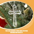 thumbnail image 3 of PBPBOX 3Pcs Flat Clear Ornaments Cross Ornaments Acrylic Spring Decorations for Home for Easter Party, 3 of 8