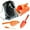 Orange, variant on ASR Outdoor 5pc Orange Metal Detecting Tools Kit with Drawstring Bag Coin Probe
