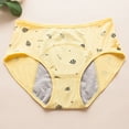 thumbnail image 4 of Teenagers Menstrual Panties Mid Waist Period Underwear for Girls, Leak Proof Full Hip Coverage Cotton Panties, Protective Sanitary Briefs for Heavy Flow, Breathable Seamless Student Knickers, 4 of 5