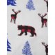 thumbnail image 5 of Pijamas navideños a juego para toda la familia: camiseta de manga larga con estampado de oso y pantalón a cuadros., 5 of 10