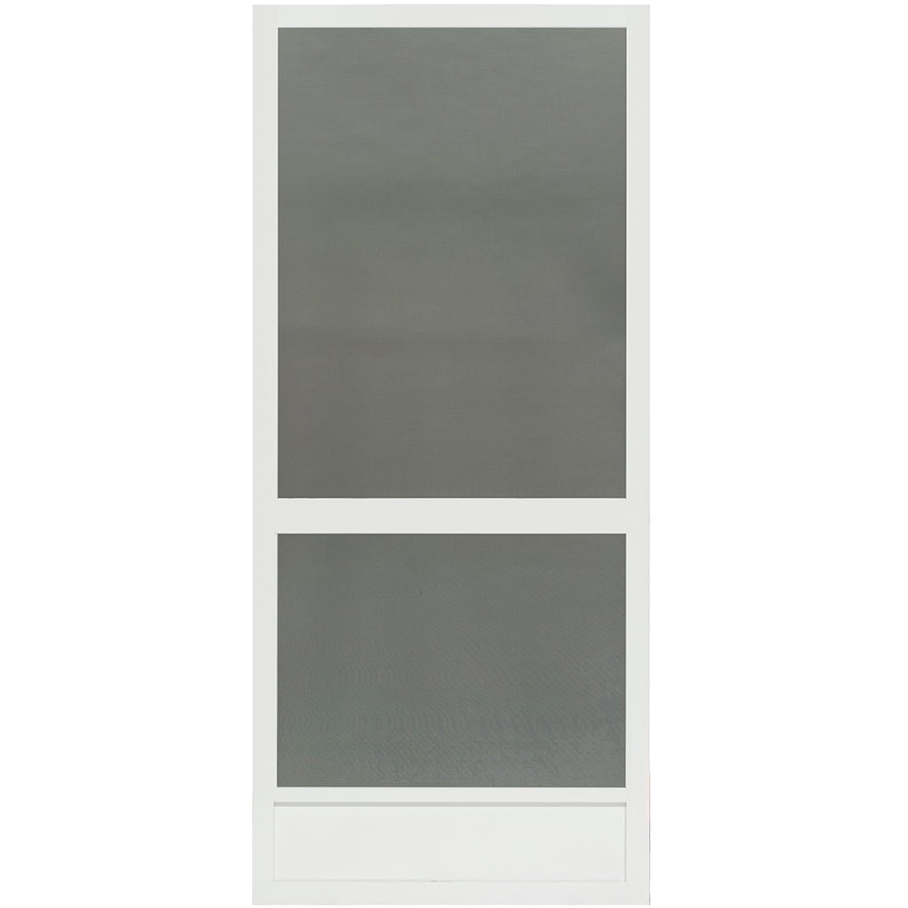 80 in. x 30 in. Canoe Creek White Aluminum Screen Door