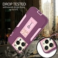 thumbnail image 6 of CoverON For Apple iPhone 15 Pro Case, Military Grade Heavy Duty Full Body Phone Kickstand Cover, Violet Purple, 6 of 8
