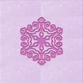 thumbnail image 1 of Ahgly Tapis d'Intérieur Lavable en Machine Carré Violet Transitionnel, 7 Pieds Carré, 1 of 7