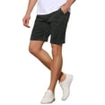 thumbnail image 4 of INSPIRE CHIC Stripes Shorts for Men's Pleated Front Business Summer Chino Dress Shorts 30 Black, 4 of 5