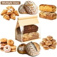 thumbnail image 2 of Ohmyroo Paper Bread Bags with Window - 50 Pack, 2 of 6