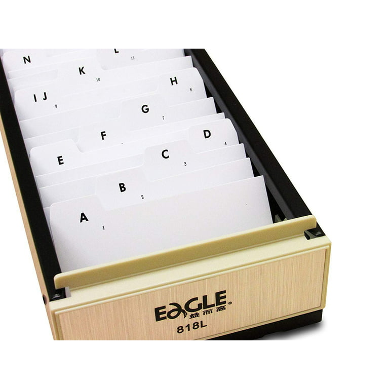 Semikolon Business Card File Box, Dividers A to Z