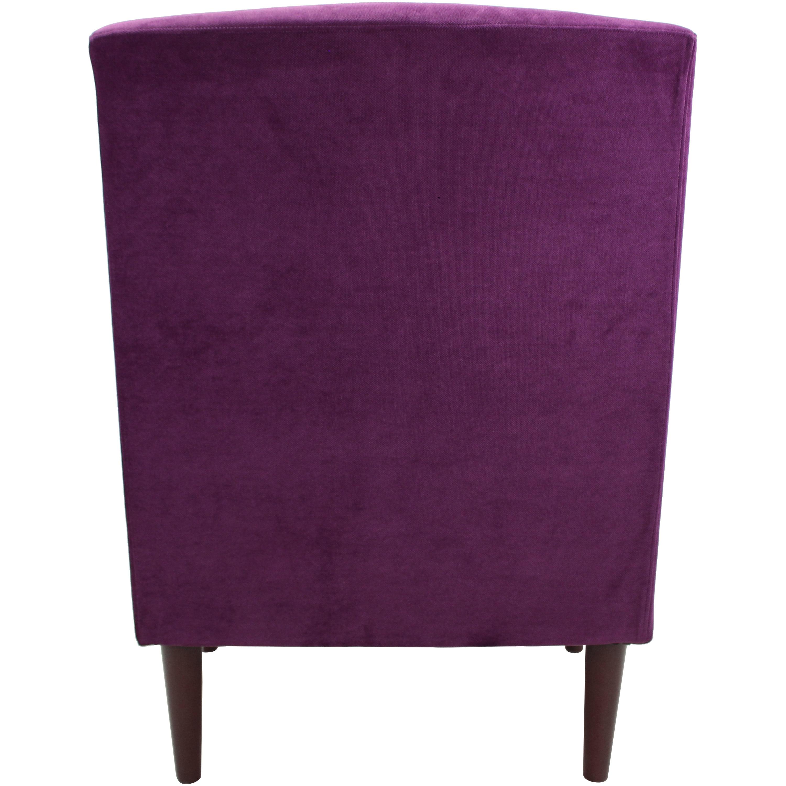 Fox Hill Trading Ellis Rolled Arm Lounge Chair, Purple