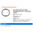 thumbnail image 2 of Rear Differential Cover Gasket - Compatible with 1965 - 1976 Pontiac Catalina 1966 1967 1968 1969 1970 1971 1972 1973 1974 1975, 2 of 2