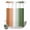 White Sage Green, variant on No Hook Shower Curtain, Sage Green Orange Ombre Shower Curtains for Bathroom with See Through Top Window, Abstract Modern Art Aesthetics Waterproof & Washable Bath Curtain Long 72"x78"