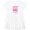 thumbnail image 3 of Inktastic Tennis Girl Cute Racket and Ball Girls Baby Dress, 3 of 5