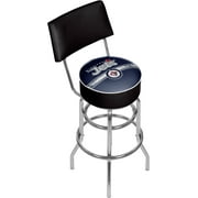 NHL Logo 30 in. Padded Swivel Bar Stool with Back