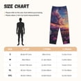 thumbnail image 4 of Lsque Dreamy Dandelion Sunset Print Women's Pajama Pants, Lounge Pant - Comfortable Home Wear,Elastic Waistband, Stylish Design-Medium, 4 of 9