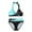ZB Blue, variant on Xmyrz Swimsuit Women Bathing Suits Color Patchwork Large Size Split Summer Fitted Stylish Two Piece Holidays Swimwear Young Adult Swimsuits
