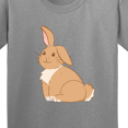 thumbnail image 4 of Inktastic Easter Cute Floppy Ear Brown Bunny Youth T-Shirt, 4 of 5