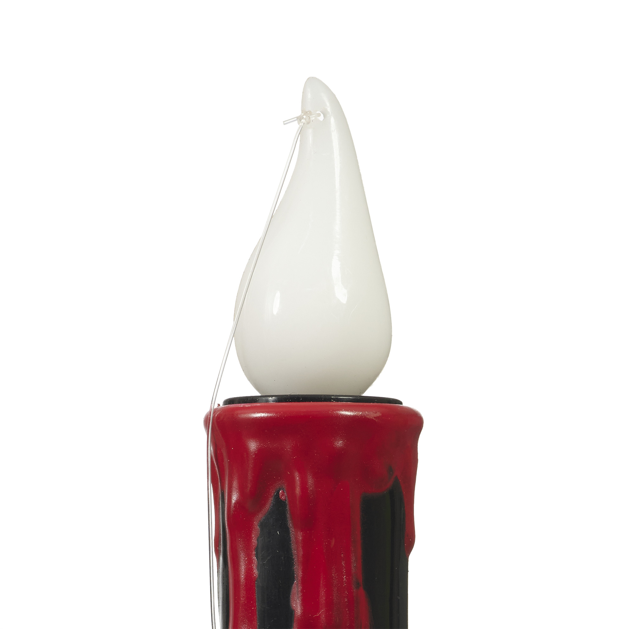 Black Hanging Candle Lights, 4PC, Orange LED Flickering Flame, Battery Operated, 7in, Halloween Indoor, by Way To Celebrate