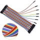 thumbnail image 3 of Paquete de 6 cables de puente de 40 pines, cables de cinta de placa de pruebas, cable de puente hembra/macho de 20 cm, puentes de alambre de 24 AWG para placa de pruebas Arduino y Raspberry Pi Kuyhfg Bienvenido a Kuyhfg, 3 of 5