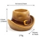 thumbnail image 3 of Wosthever Maceta de resina para flores, hierba bonita, jardín suculento, patio trasero, oficina, escritorio, estante de libros, contenedor decorativo, Jardín y Patio Sombrero Wosthever HA063326-01B, 3 of 6