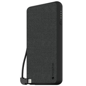 mophie Powerstation Plus 6,040 mAh Portable Battery with Lightning Cable - External Power Bank for iPhone & iPad - Premium Fabric Finish