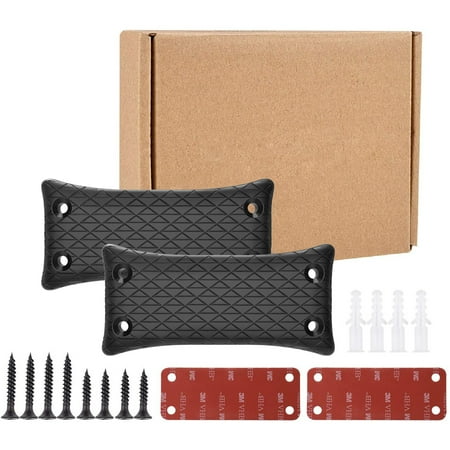 Magnet Gun Mount 55 Lbs Rating Rubber Coated Magnetic Gun Holder for Pistol Handgun Safe Using in Car Truck Wall Desk Vehicle and Home 2-Pack
