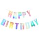 thumbnail image 1 of Injueey Juego de tarjetas de papel para macarrón, cartel de feliz cumpleaños, decoraciones de cumpleaños para fiesta de cumpleaños, 16,4 Kits de decoración para fiestas Arcoíris 16.4 pies, 1 of 6