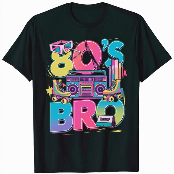 80's Bro Fun Vintage 80's Style Casual T-Shirt