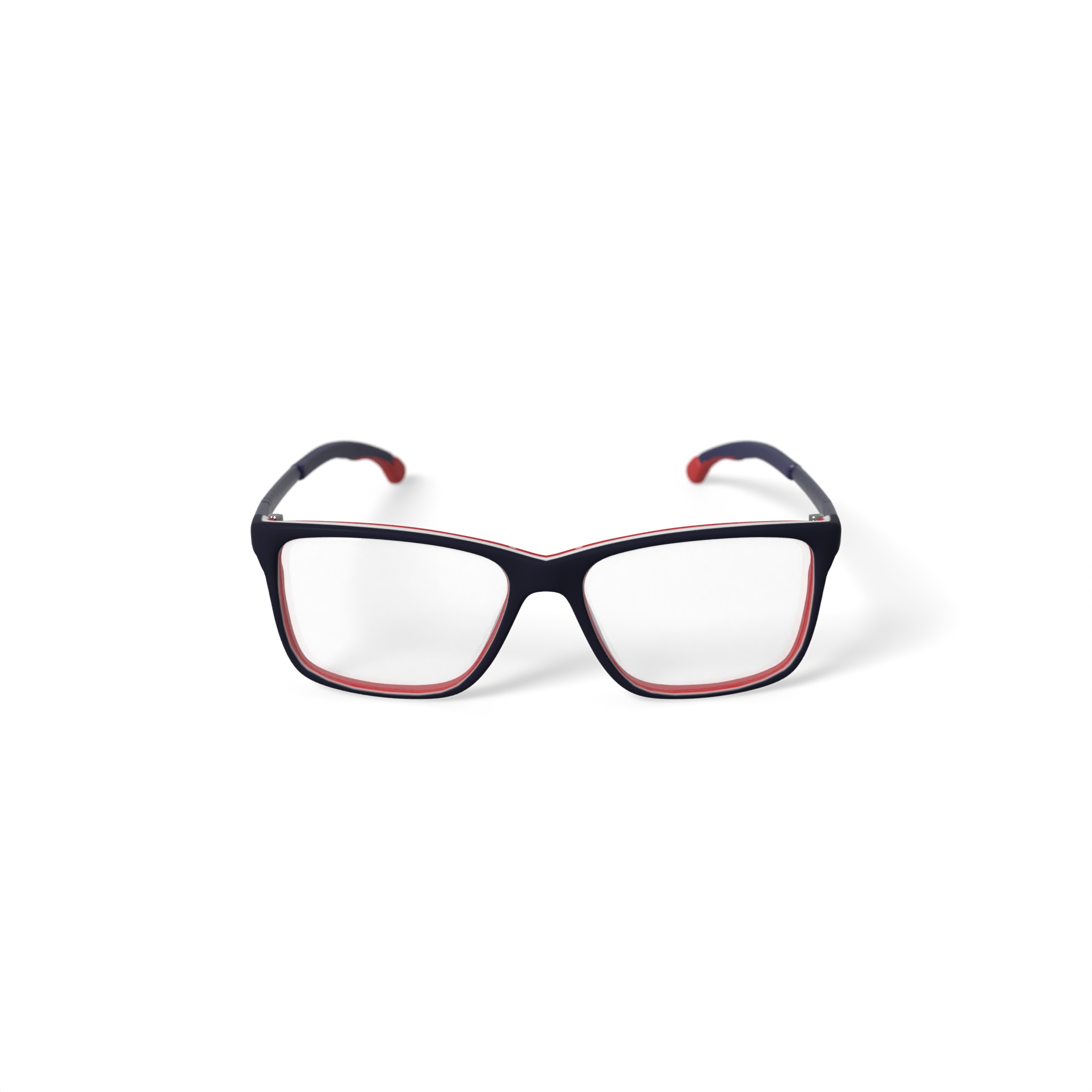New Balance Youth NBK5066 Rectangular Prescription Eyeglasses with Case, Black/Red