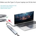 USB C Docking Station USB C Hub Multiple Monitor Adapter with 4K HDMI