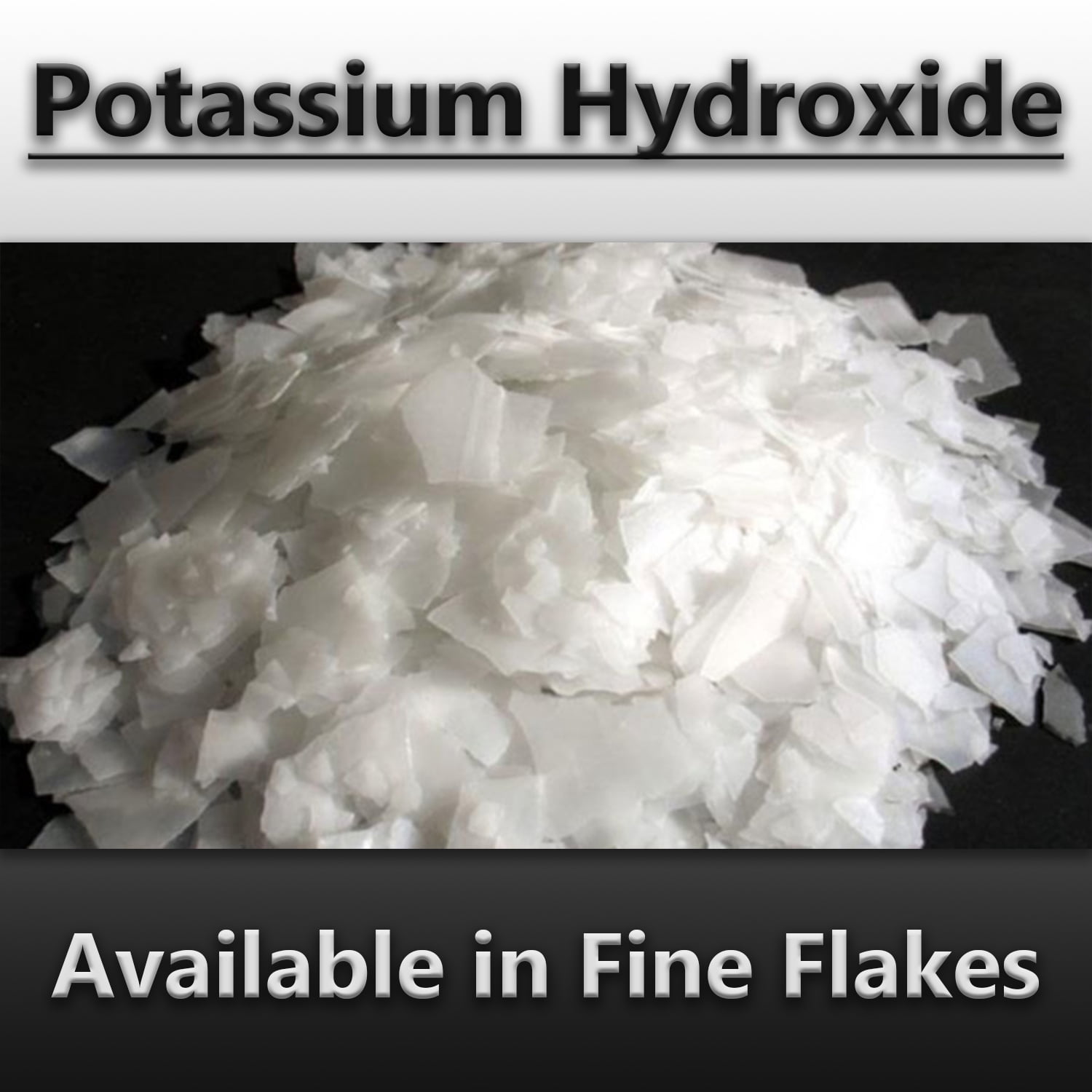 Potassium Hydroxide (KOH),90% pure, Caustic Potash, Organic Soap making 10 Lbs (Pounds)