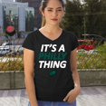 thumbnail image 4 of It's a Philly Thing Funny Women's V-Neck T-shirt Philadelphia Birds Fan Champions City of Brotherly Love Football Fly Tee, 4 of 7