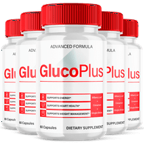 GlucoPlus Advanced Formula Pills All Natural Glyco Support Formula Gluco Plus 300 Capsules