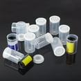 thumbnail image 2 of 12 PCS Clear Film Canisters with Lids, Film Canister Rocket Tube for Science Art Project, Empty Small Film Cans Sewing Storage Case Containers for Supplement Bead Fish Hook, 2 of 4
