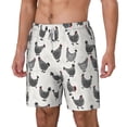 thumbnail image 2 of Uemuo Funny Chicken Pattern Mens Swim Trunks Quick Dry Board Shorts with Mesh Lining, Stretch Beach Shorts Quick Dry No-Chafing Board Shorts-Medium, 2 of 9